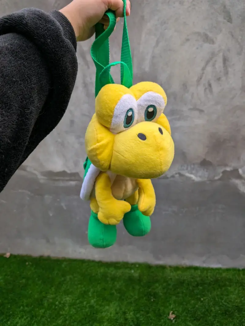 Mochila de peluche Koopa Troopa amarilla - 2
