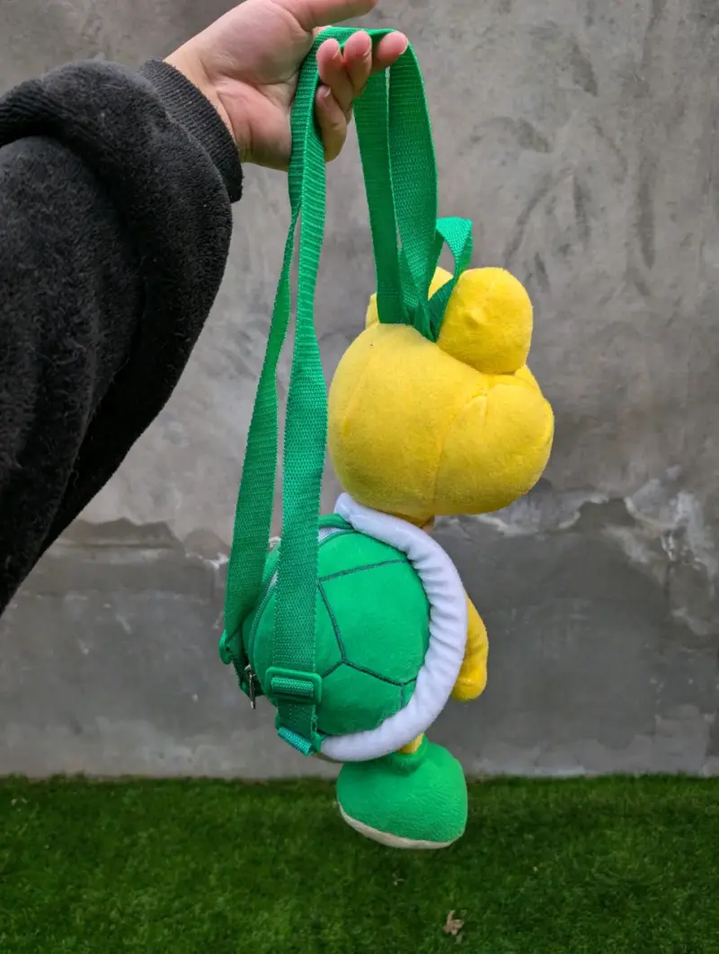 Mochila de peluche Koopa Troopa amarilla - 5