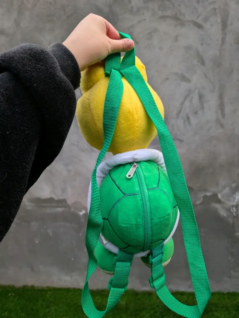 Mochila de peluche Koopa Troopa amarilla - 6