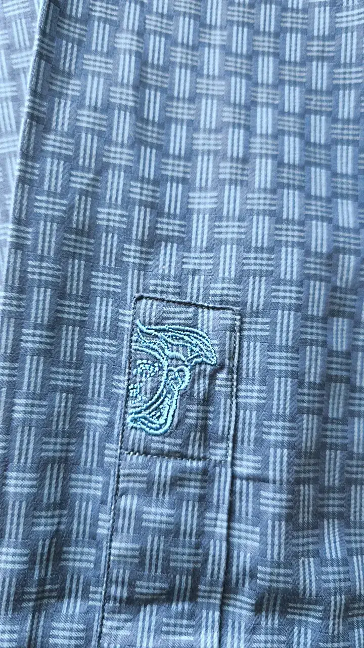 Camisa Versace Collection Azul Hombre - 2