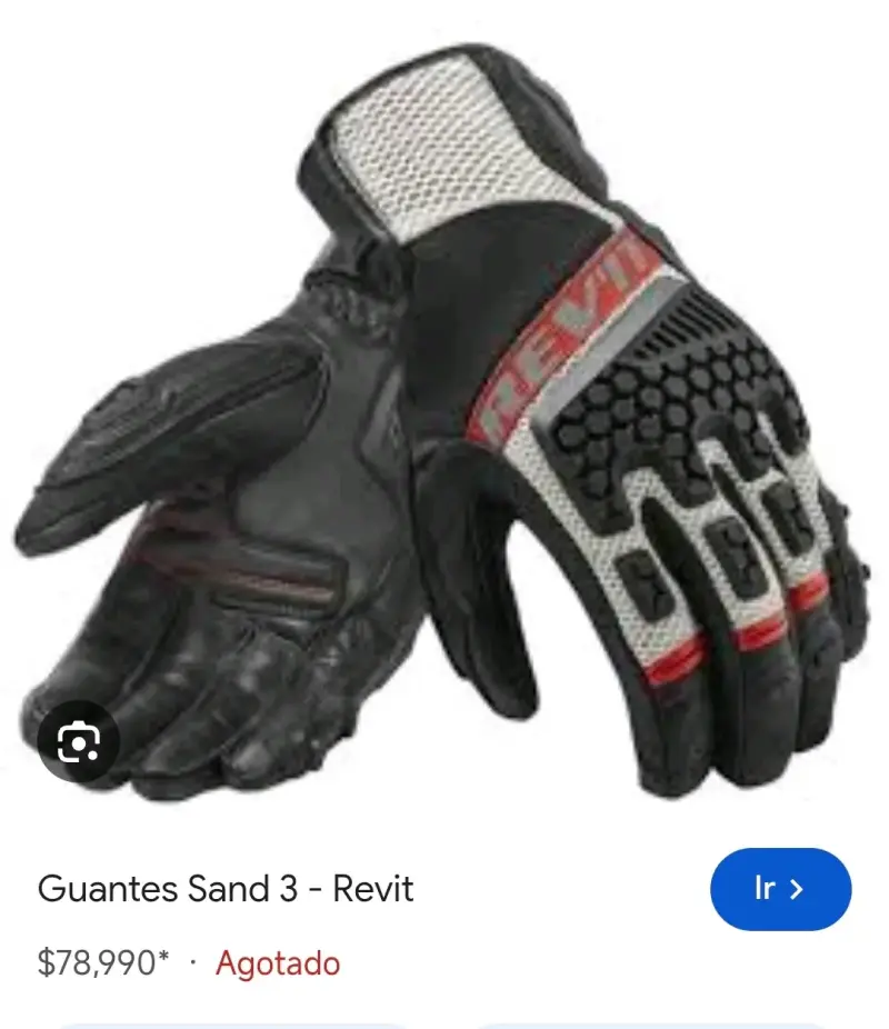 Guantes de Moto Revit Sand 3 Negros conversable - 2