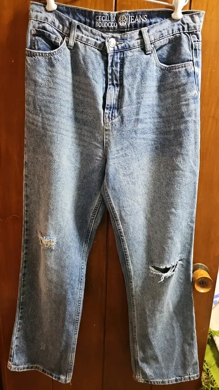 Jeans Cecilia Bolocco desgastados para mujer - 1
