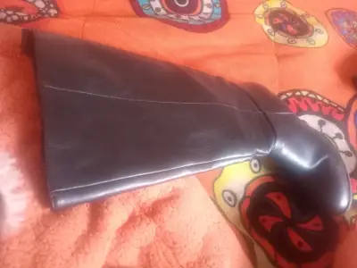 Botas de cuero negras para mujer - miniatura 2