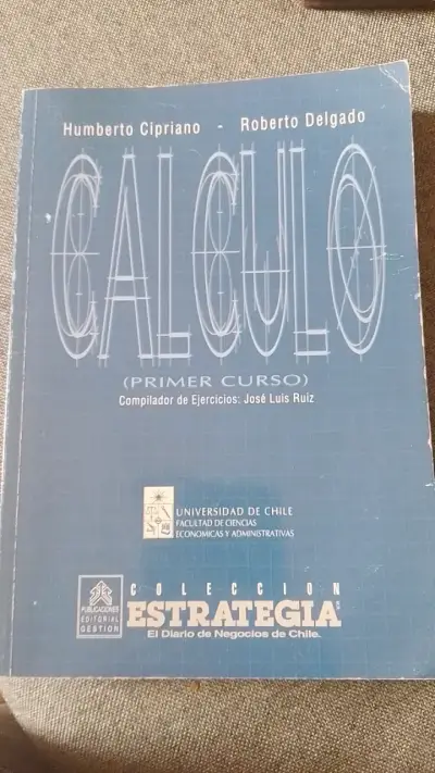 Libro Cálculo Primer Curso Universidad de Chile - miniatura 1