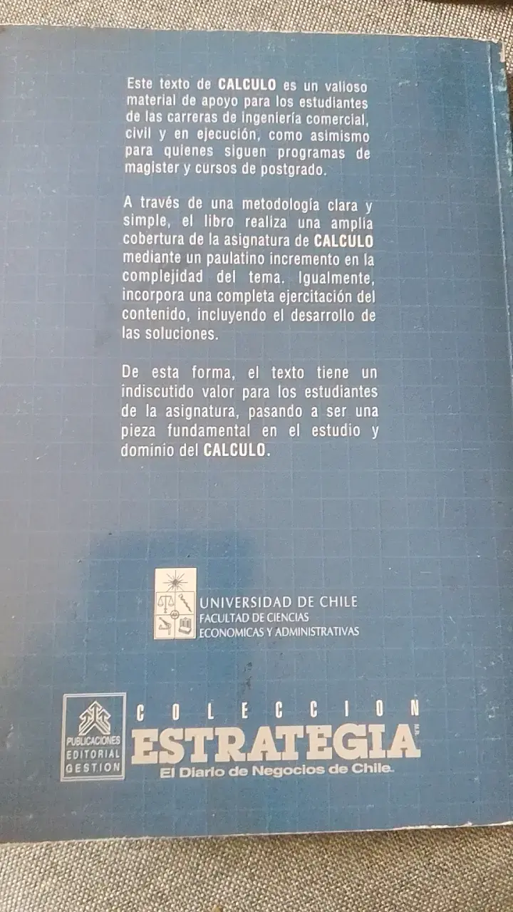 Libro Cálculo Primer Curso Universidad de Chile - 2