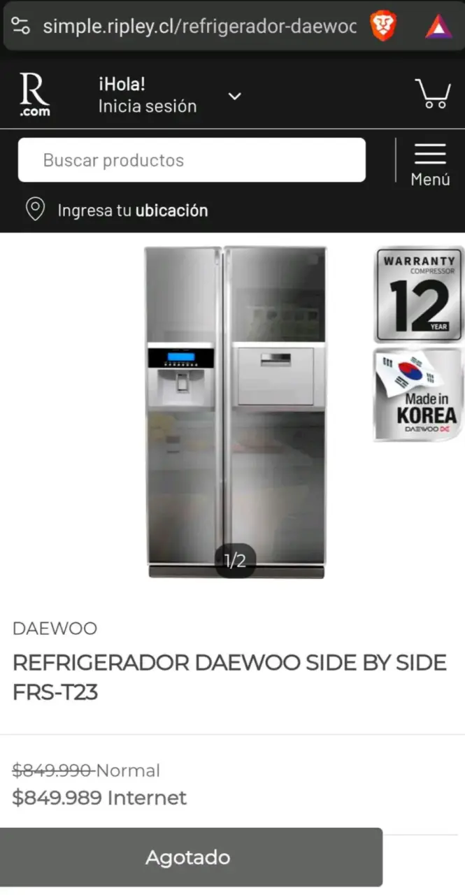 Refrigerador Daewoo con Sensor Digital - 6
