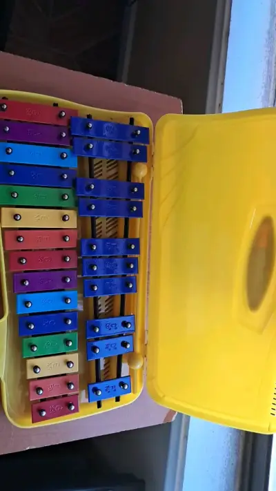 Xilófono infantil Baldassare Kids con estuche amarillo - miniatura 2