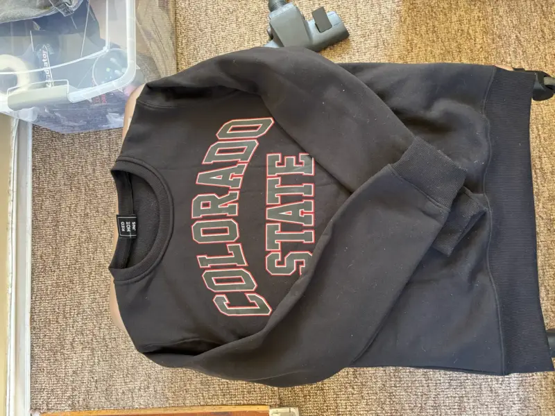 Polerón negro Colorado State para hombre