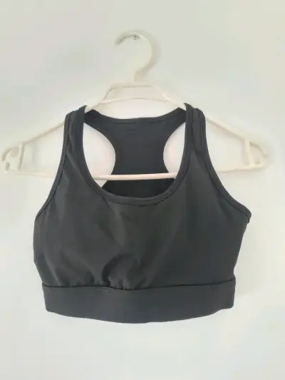 Top deportivo negro para mujer - miniatura 1