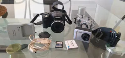 Cámara Canon SX500 IS con accesorios - miniatura 1