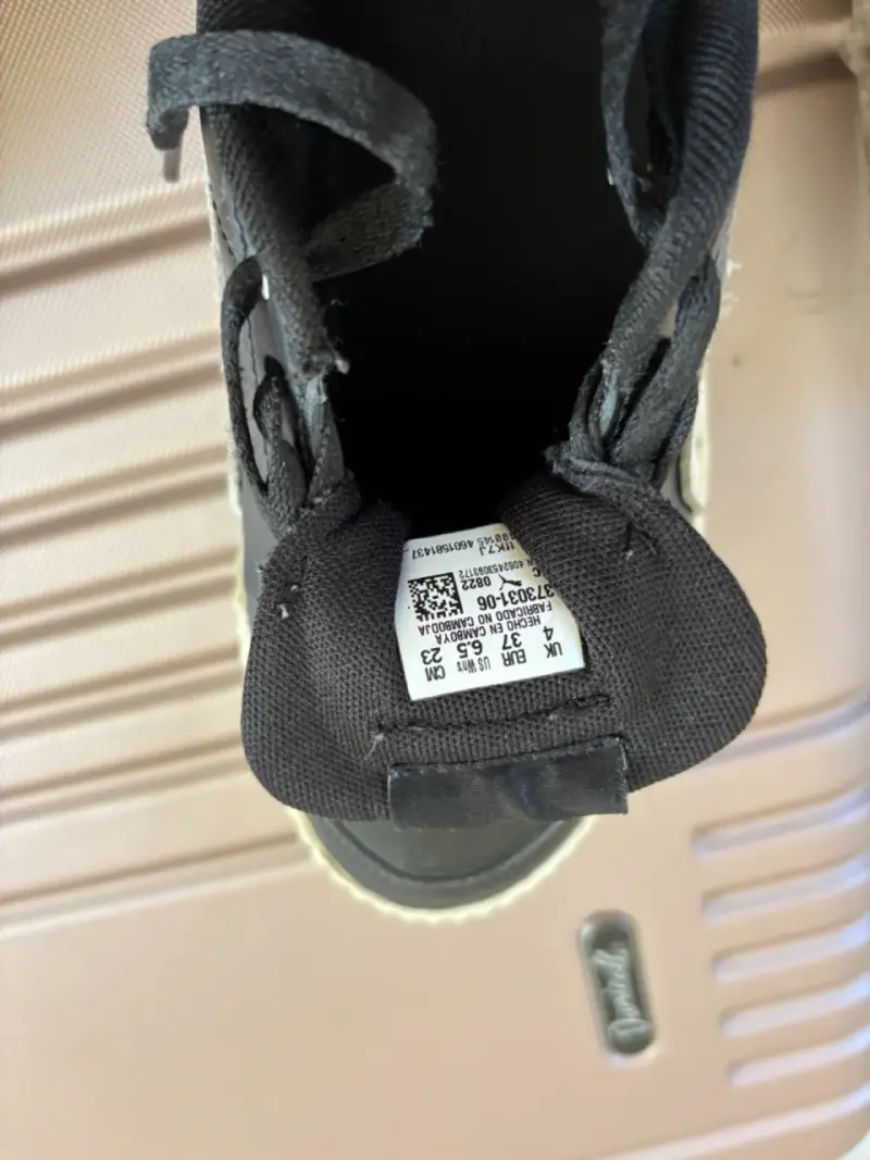Zapatillas negras Puma de cuero para hombre - 3