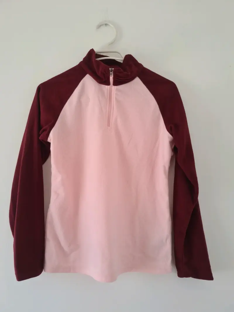 Polerón polar Columbia bicolor burdeos y rosado - 1