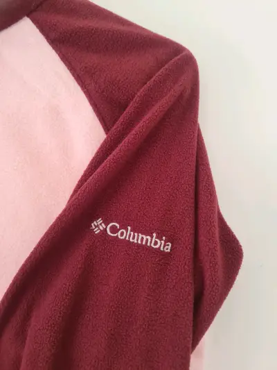 Polerón polar Columbia bicolor burdeos y rosado - miniatura 3