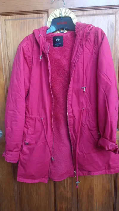 Parka FSP Mujer Roja con Capucha - miniatura 1
