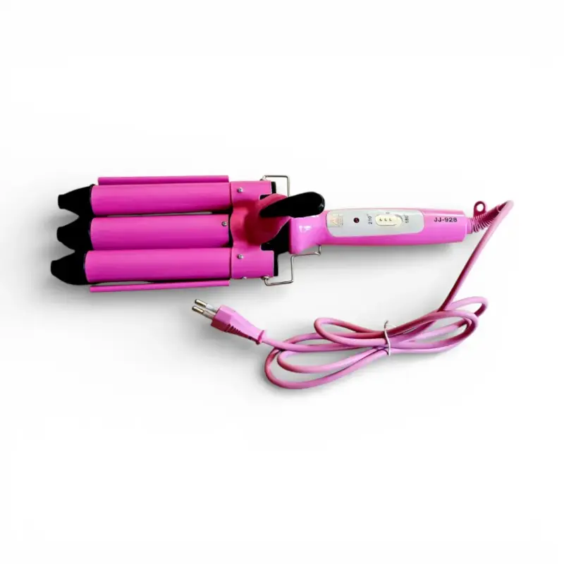 Rizador de Pelo Triple Barril Rosa - 1