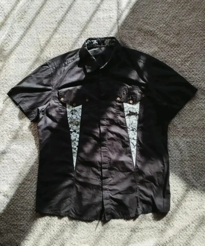 Camisa negra mfg y2k - 1