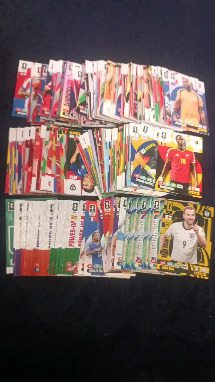 Colección de cartas de fútbol Panini