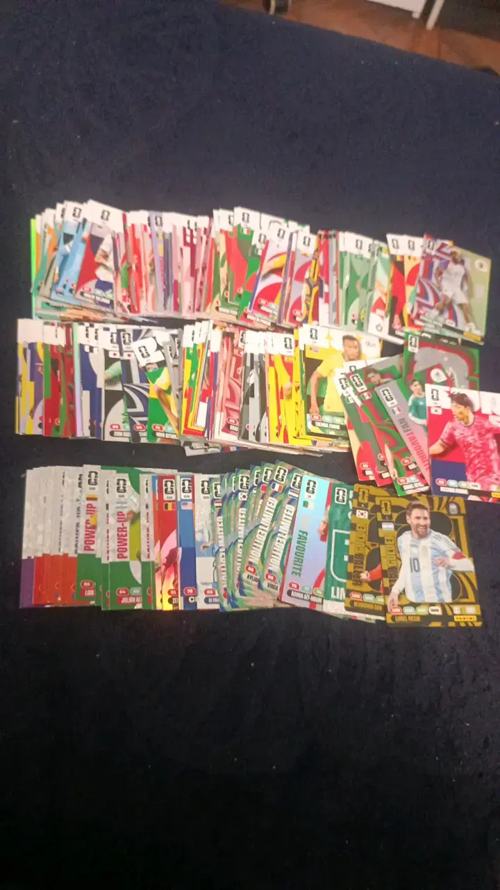 Colección de cartas de fútbol Panini