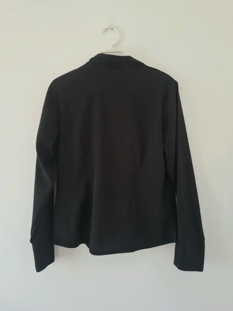 Camisa negra de mujer Adolfo con botones - 2