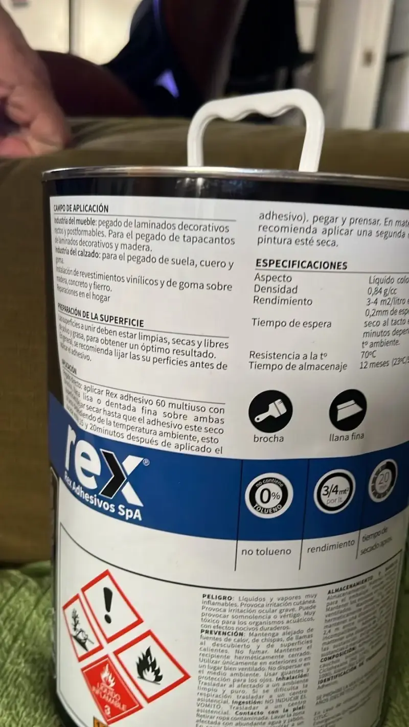 Adhesivo de Contacto Rex 60 Extra Fuerte 1 Galón - 2