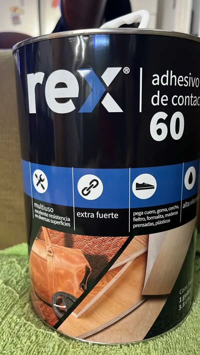 Adhesivo de Contacto Rex 60 Extra Fuerte 1 Galón - 3