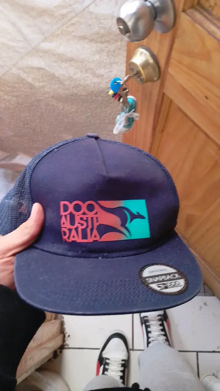 Gorra azul Doo Australia con diseño canguro - 1