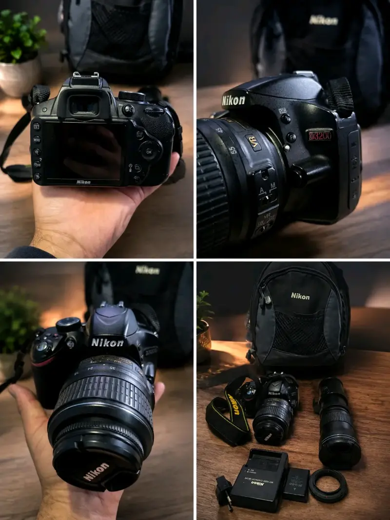 Cámara Nikon D3200 con Lentes y Accesorios - 1