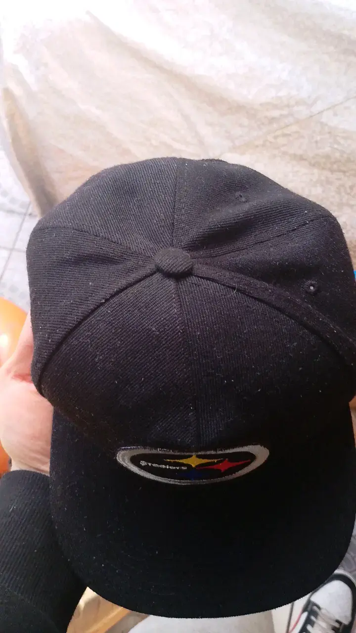 Gorra negra Steelers con logo bordado - 2