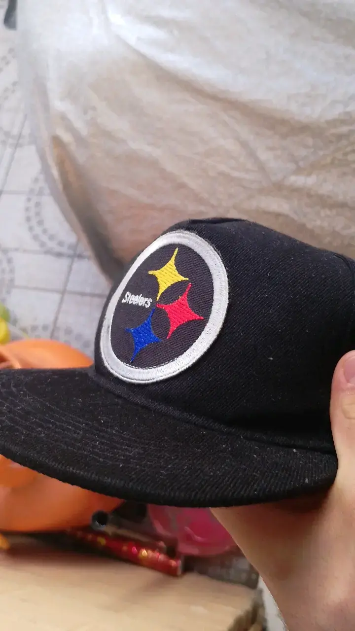 Gorra negra Steelers con logo bordado - 3