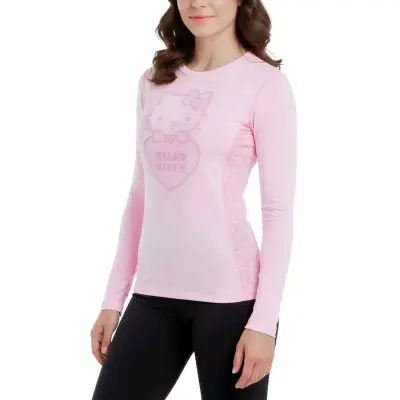 Camiseta Rosa Hello Kitty Mujer Manga Larga - miniatura 1