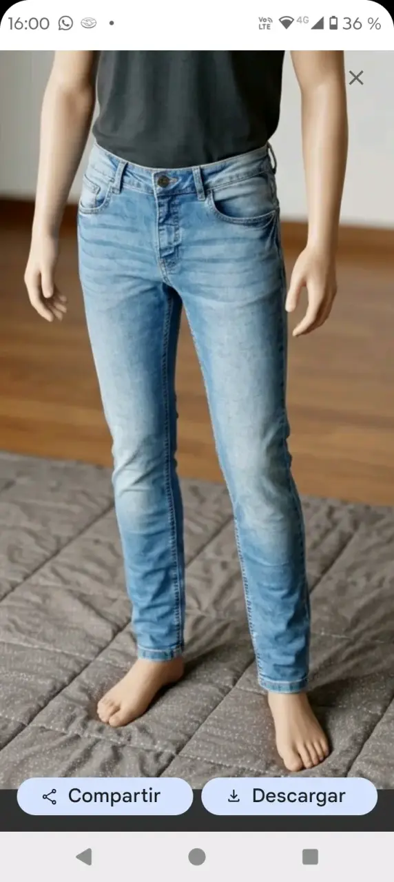 Jeans hombre, azul claro