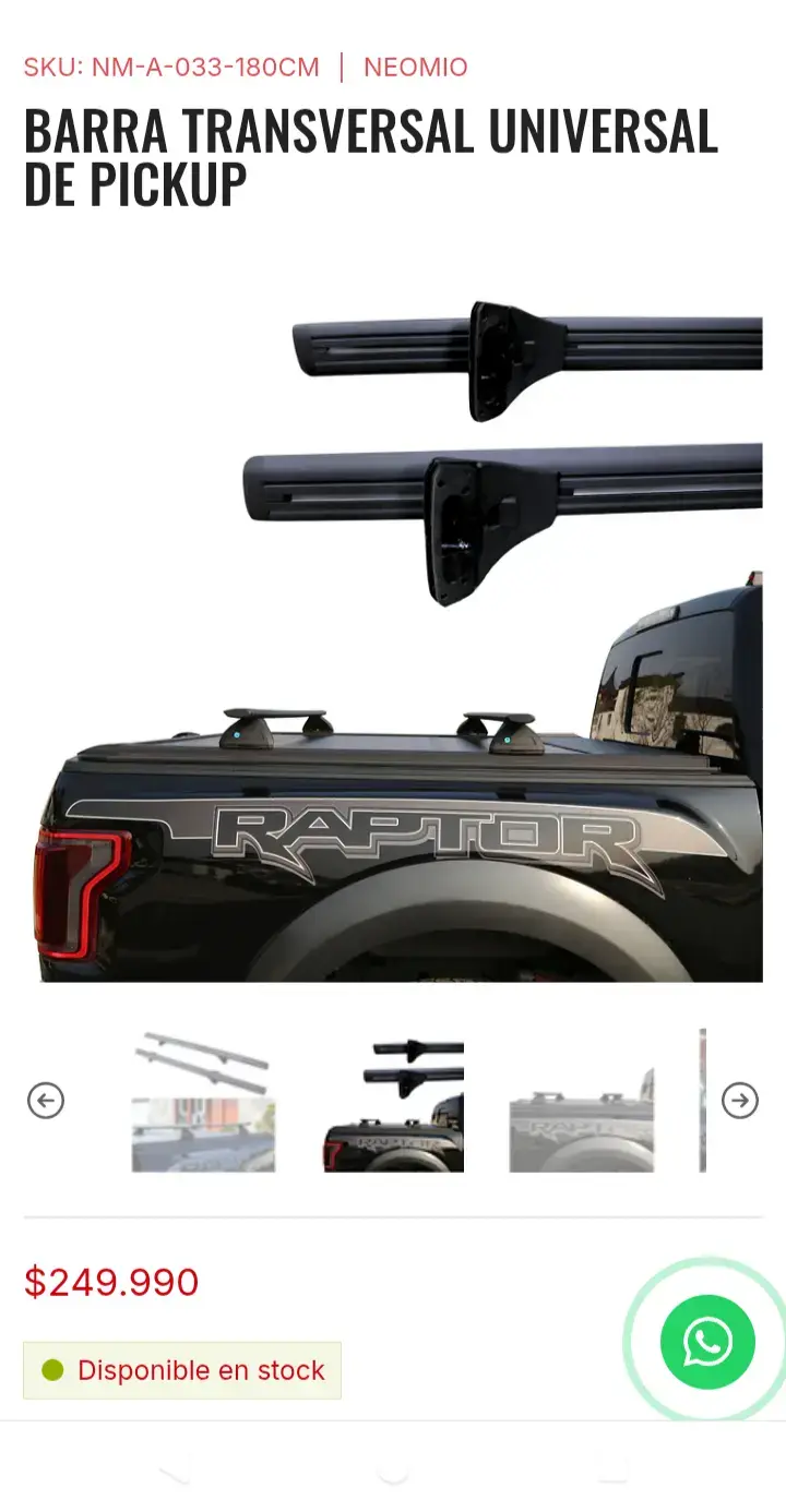 Barra Transversal Universal para Pickup Neomio - 4