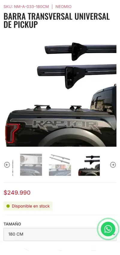 Barra Transversal Universal para Pickup Neomio - miniatura 5