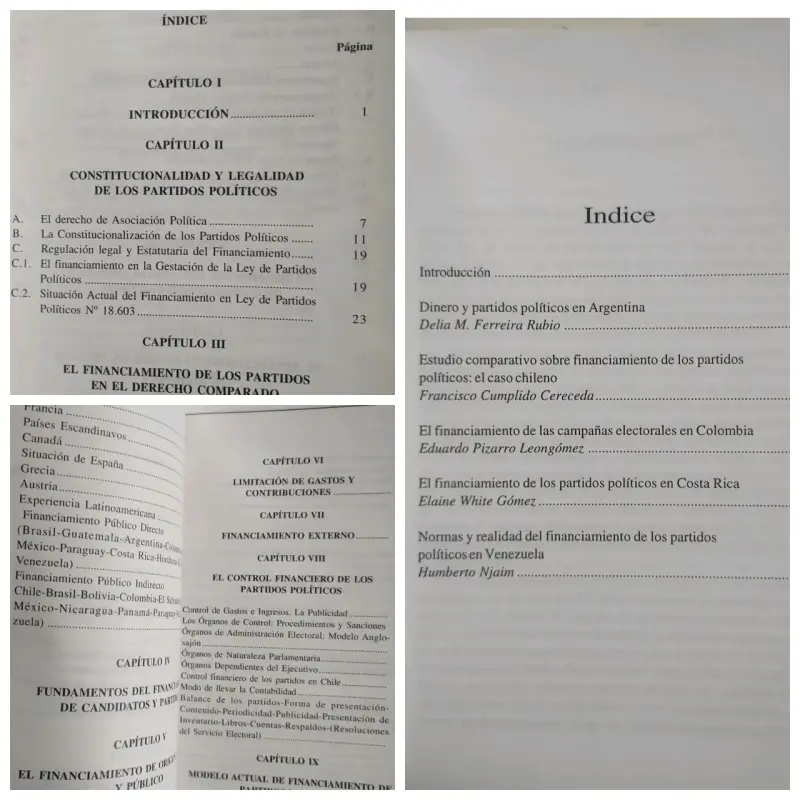 Libros sobre financiamiento de partidos políticos en Chile - 2