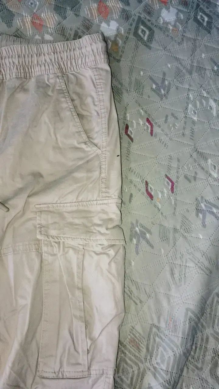 Pantalones cargo beige H&M talla S - 3