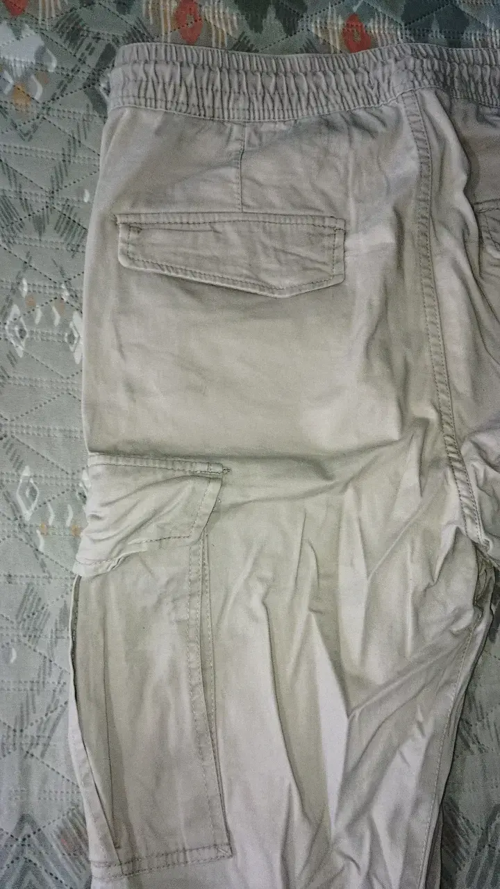 Pantalones cargo beige H&M talla S - 4