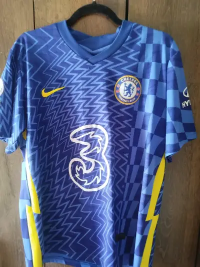 Camiseta Chelsea FC T. Werner 2021 Azul - miniatura 1