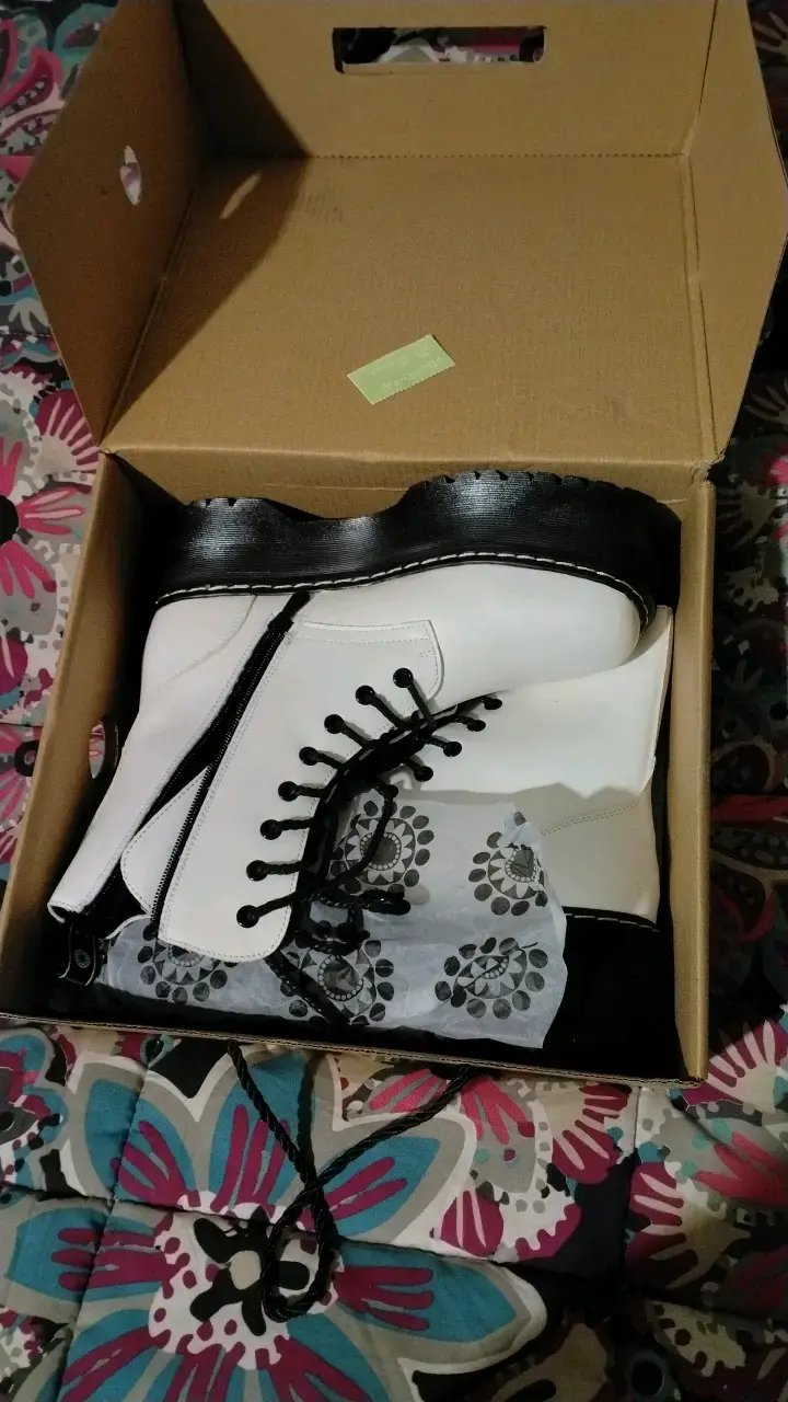 Botas blancas de plataforma Chalada - 3