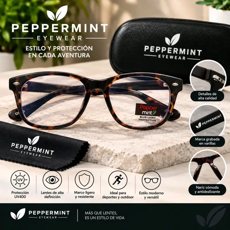 Lentes de Protección UV400 Peppermint Eyewear