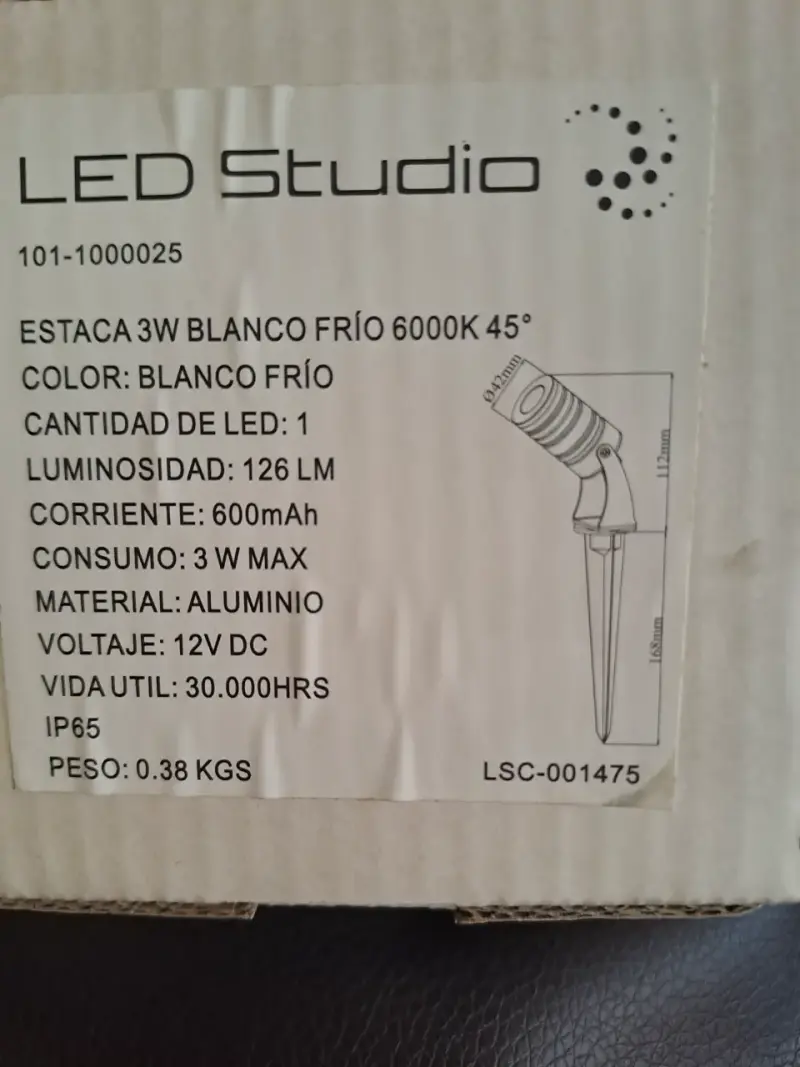 Pack 12 Focos Estaca Led Jardín 3w Exterior Nuevos - 4