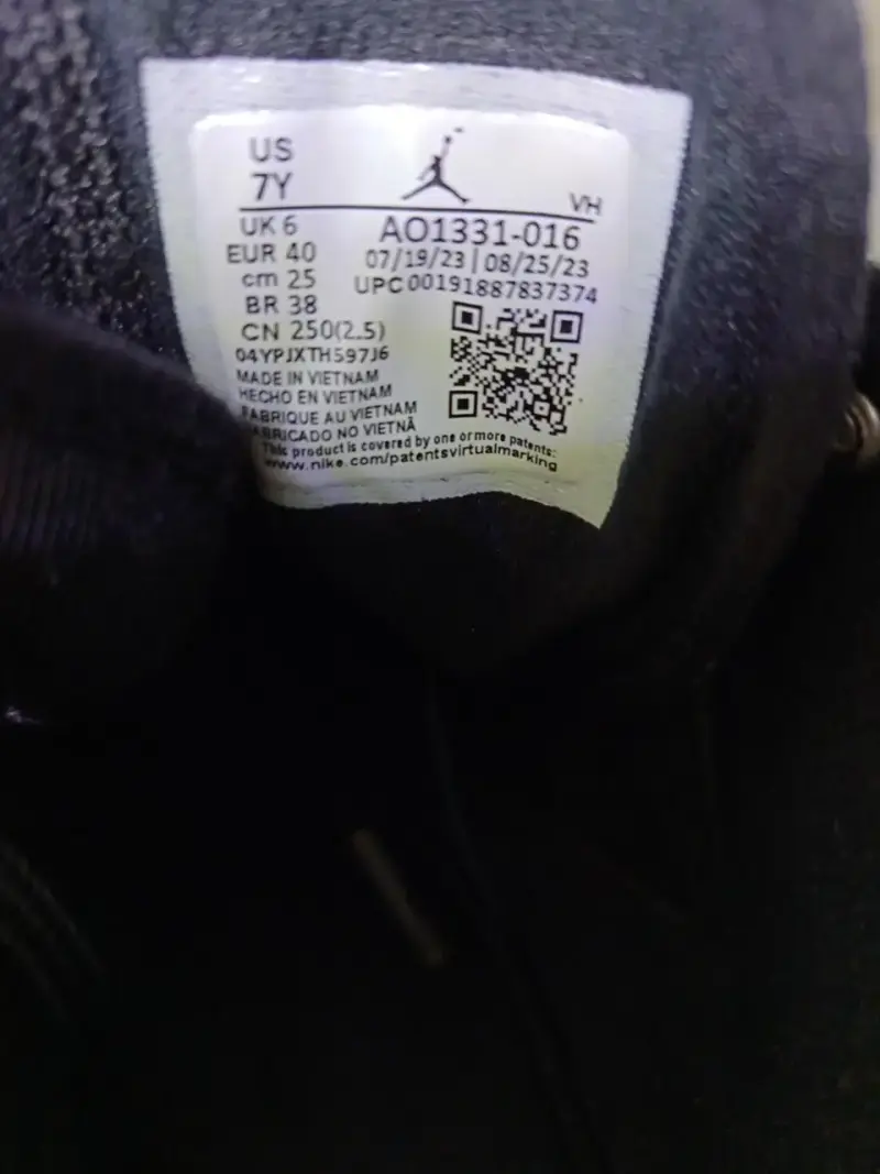 Zapatillas Jordan Fadeaway GS negras 40 (25 cm.) - 5