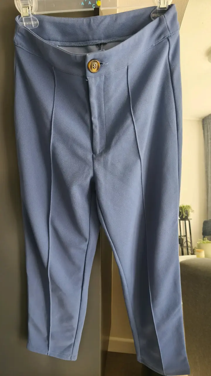 Pantalones azul claro de mujer elegantes - 2