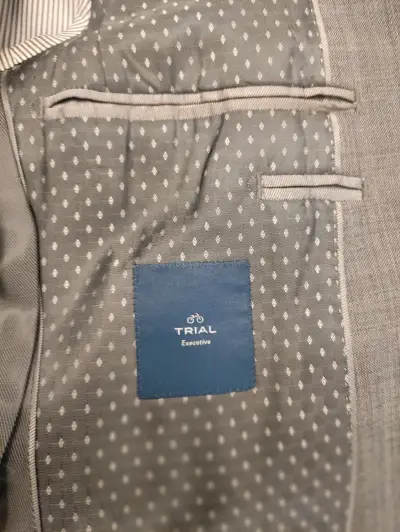 Traje  gris elegante para hombre Trial Executive - miniatura 3