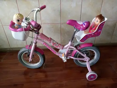 Bicicleta infantil Oxford rosa con rueditas - miniatura 4
