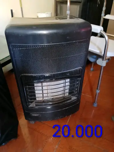 Estufa a gas portátil negra - miniatura 1