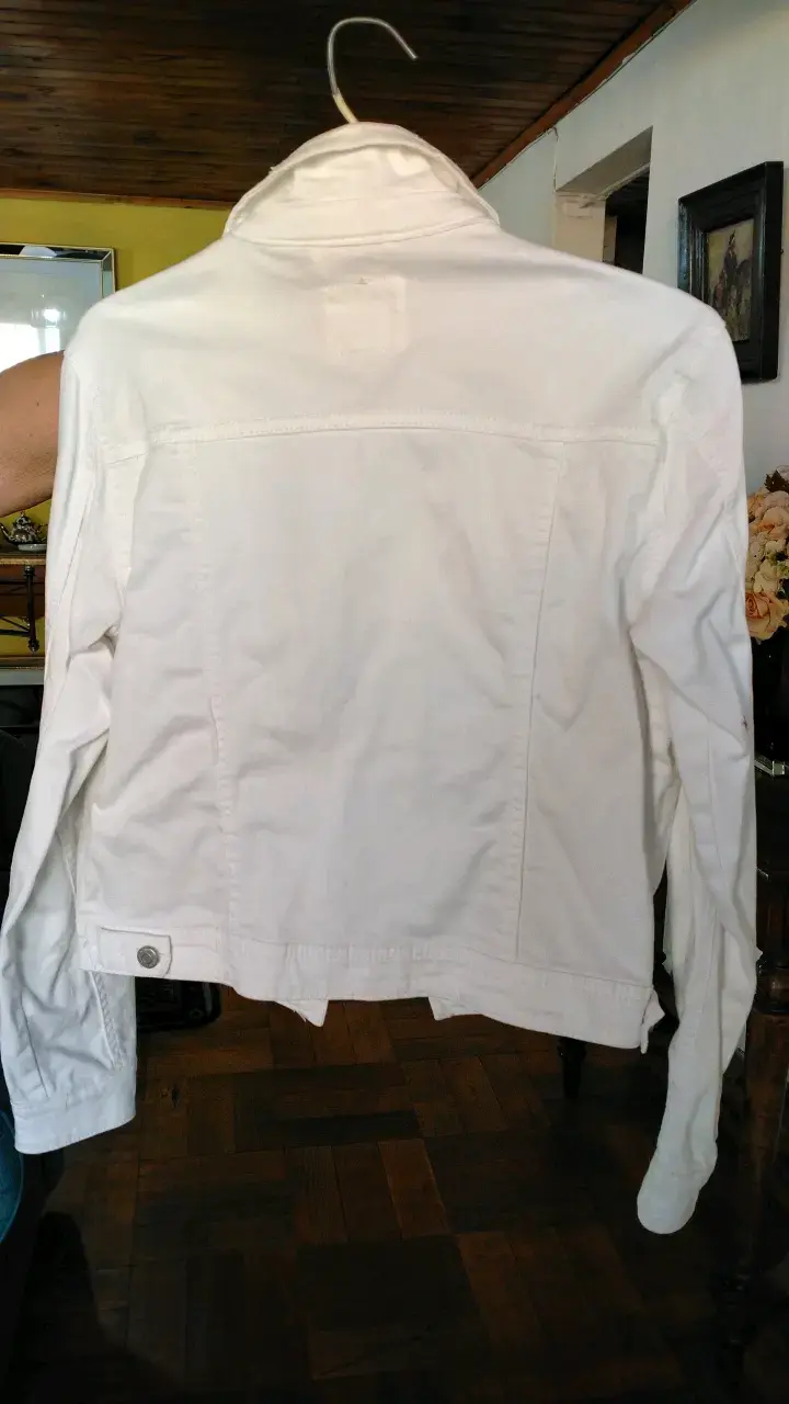 Chaqueta blanca de mezclilla University Club - 2