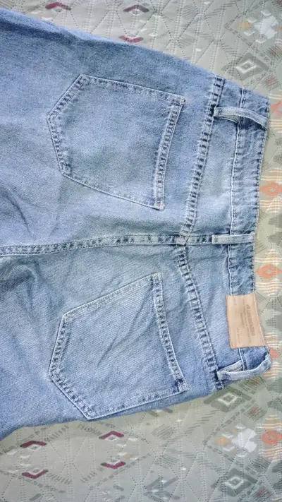 Jeans Americanino Baggy Azul Claro Desgastado - miniatura 4