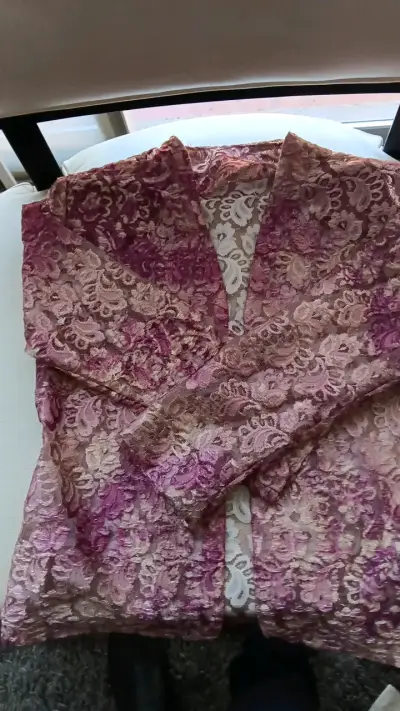 Chaqueta de encaje floral para mujer - miniatura 2