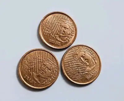Monedas de colección centavos Brasil 1994-1995 - miniatura 2
