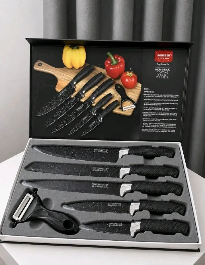 Juego de cuchillos antiadherentes Bobssen 6 piezas